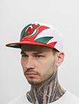 Бейсболка MITCHELL NESS арт. 6HSSSH22088-NJDWHIT New Jersey Devils NHL (белый / красный)